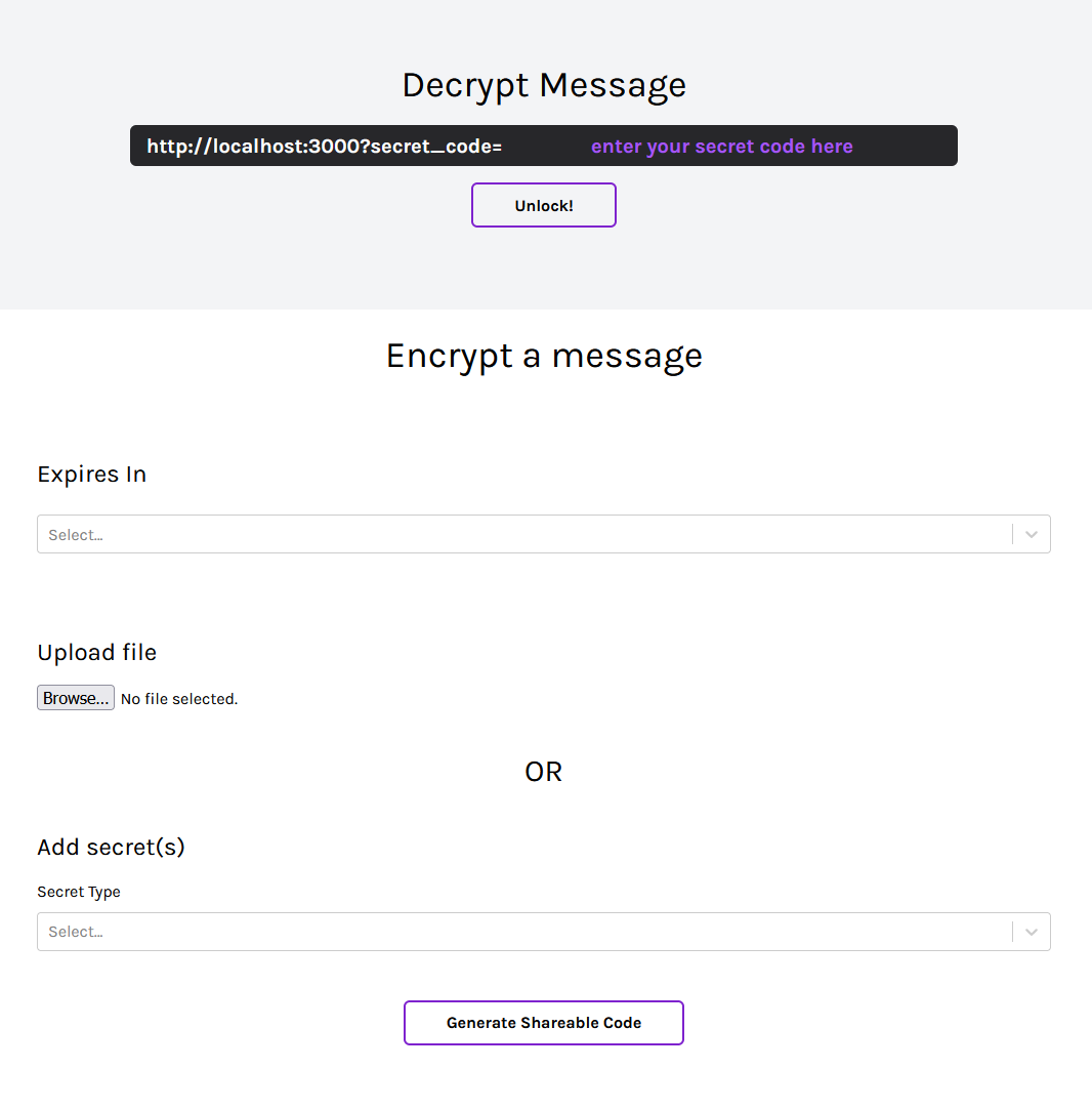 Secure File Sharing UI